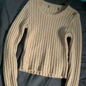 tan sweater
